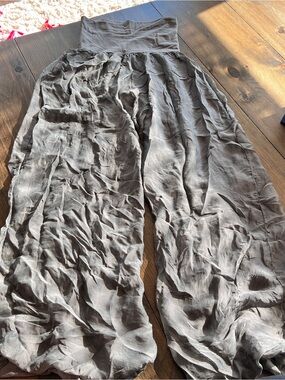 Tina Stephens Mercedes Foldover Waist Silk Pant-